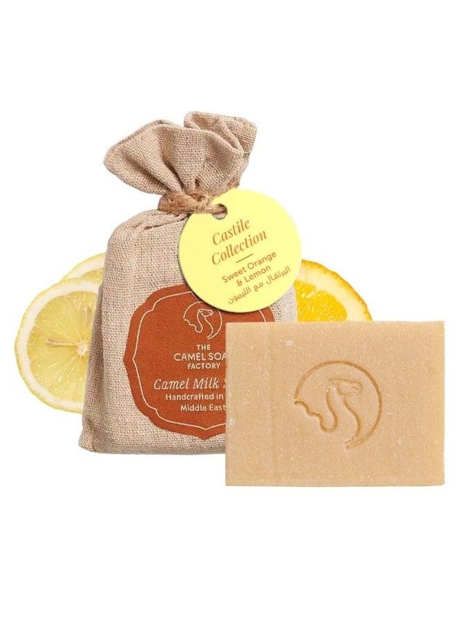 The Camel Soap Factory Sweet Orange & Lemon Castile Soap Bar 95 g  - Image 4