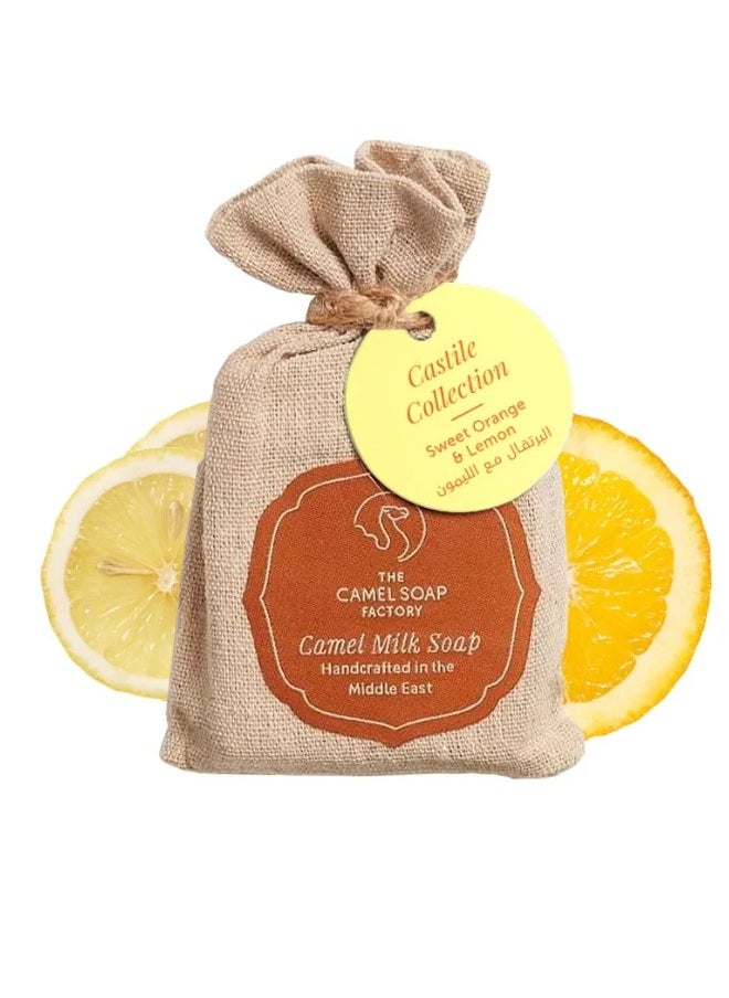 The Camel Soap Factory Sweet Orange & Lemon Castile Soap Bar 95 g  - Image 1