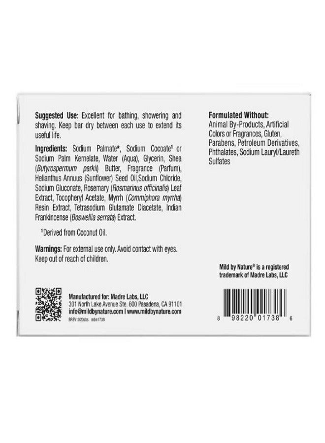 mild by Nature Raw Shea Butter Bar Soap with Vitamin E Rosemary Myrrh  Frankincense 5 oz 141 g - Image 2