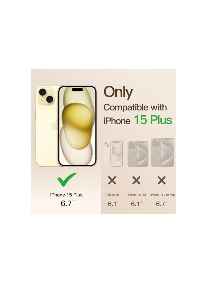 JETech Soft Clear Case for iPhone 15 Plus 6.7-Inch, Camera Lens Full Protection, Compatible with MagSafe Wireless Charging, Shockproof Electroplated TPU Phone Cover (Gold) - Image 2