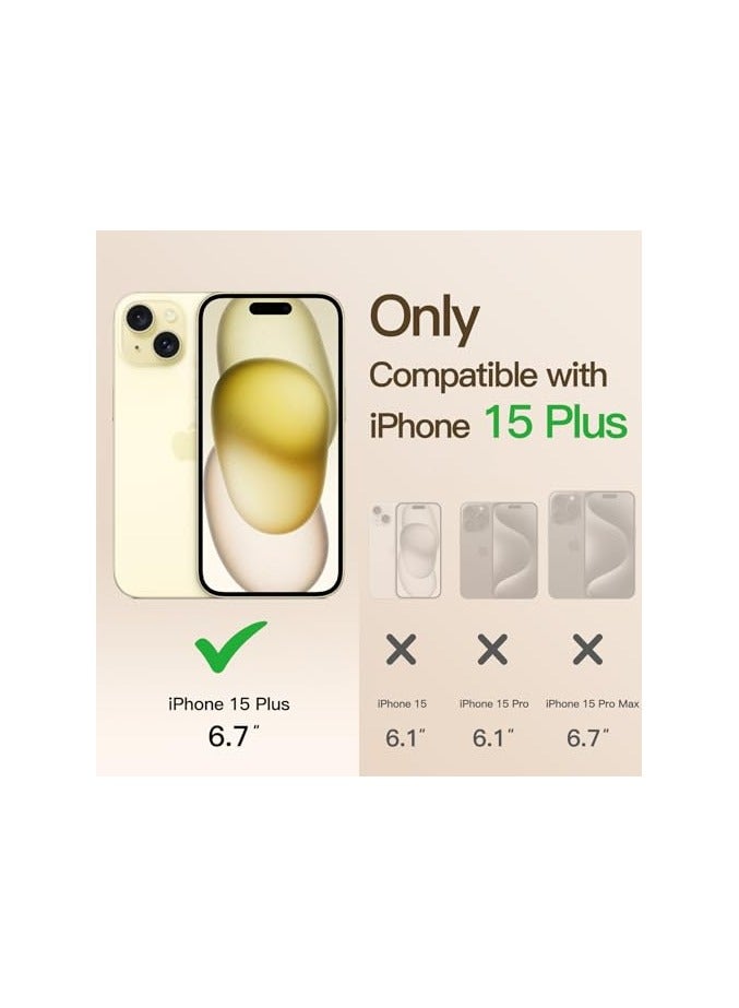 JETech Soft Clear Case for iPhone 15 Plus 6.7-Inch, Camera Lens Full Protection, Compatible with MagSafe Wireless Charging, Shockproof Electroplated TPU Phone Cover (Gold) - Image 3