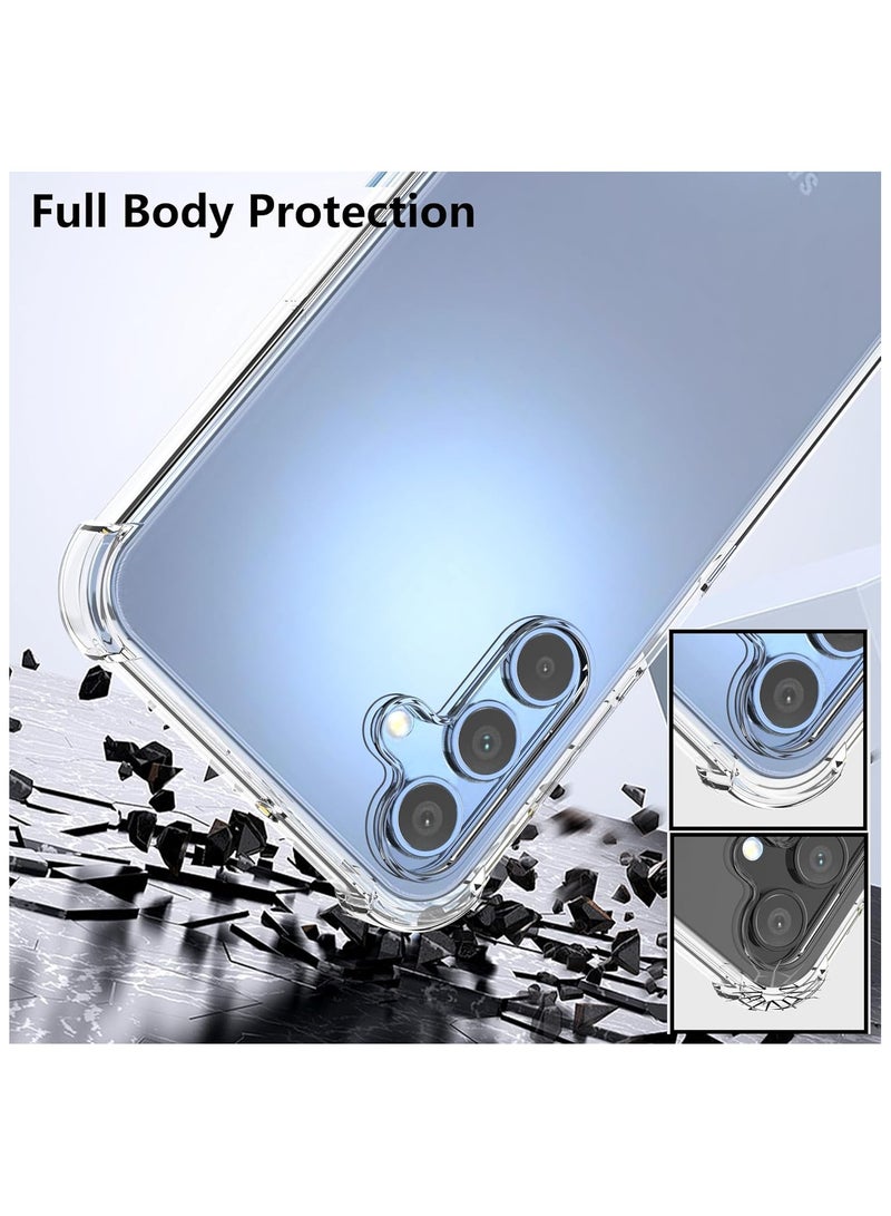 Fankalo Phone Case For Samsung Galaxy A15 Crystal Clear Ultra Slim Anti Scratch Shockproof Protective TPU Back Cover  - Image 2