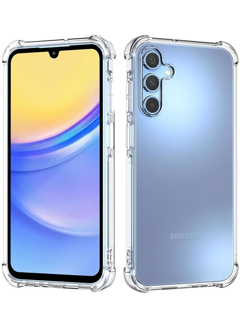 Fankalo Phone Case For Samsung Galaxy A15 Crystal Clear Ultra Slim Anti Scratch Shockproof Protective TPU Back Cover  - Image 1