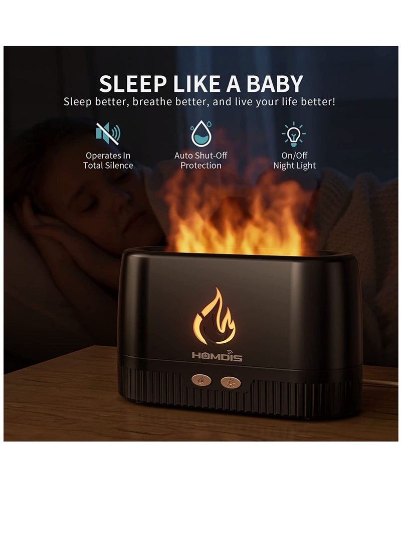 Bakhoor Essential Oil Diffusers Quiet Aromatherapy Diffuser, Auto Shut Off Scent Diffuser, Ultrasonic Oil Diffuser, Portable Flame Diffuser, Cool Mist Humidifiers for Bedroom, Home, Office, Yoga, Gym  - Image 4