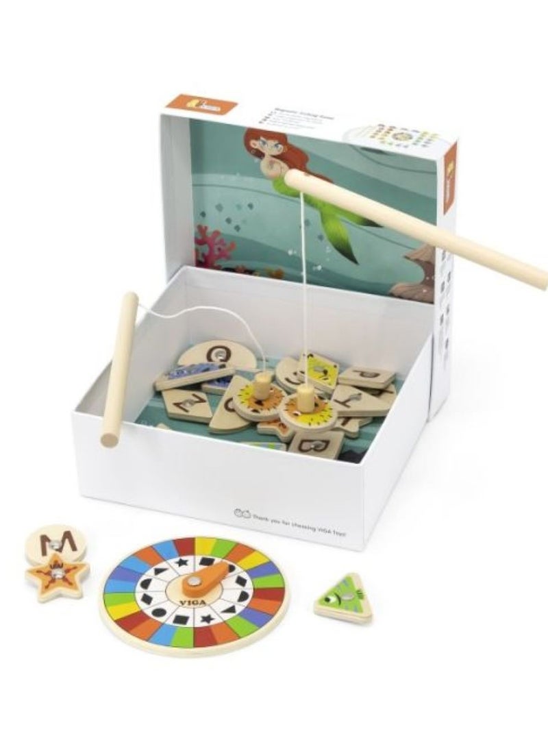 VIGA Wooden Magnetic Fishing Game Set for Toddlers & Kids  - Image 2