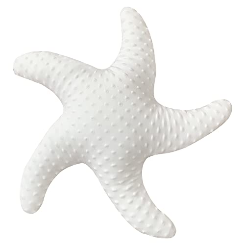 Marble Empire White Starfish Pillow for Couch and Bed, Coastal Decor Throw Pillow, Ocean Beach Theme Accent Pillow for Living Room - Image 1