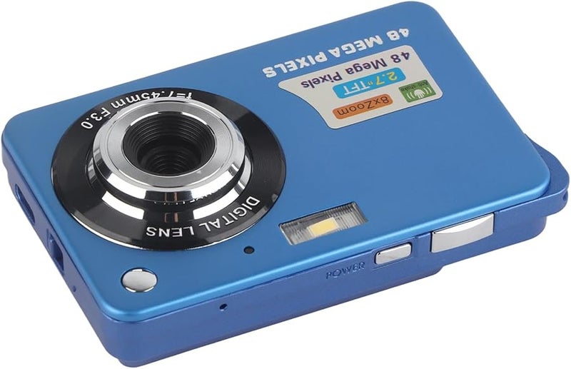 AYNEFY 48MP Digital Camera 4K Video 2.7 Inch LCD Portable Compact Blue - Image 3