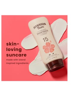 Hawaiian Tropic Hawaiian Tropic Sheer Touch Ultra Radiance Lotion Sunscreen SPF 15, 8oz | Hawaiian Tropic Sunscreen SPF 15, Sunblock, Broad Spectrum Sunscreen, Oxybenzone Free Sunscreen, Body Sunscreen, 8oz  - Image 4