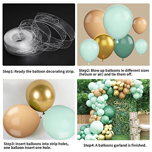 Lazybeee Blue Balloon Garland Arch Kit | 105 Pcs Blue Gold Latex Balloons for Wedding Birthday Graduation Anniversary Bachelorette Party Background Decorations - Image 3