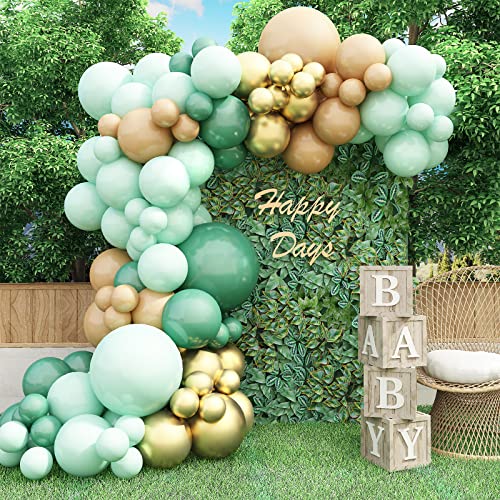 Lazybeee Blue Balloon Garland Arch Kit | 105 Pcs Blue Gold Latex Balloons for Wedding Birthday Graduation Anniversary Bachelorette Party Background Decorations - Image 1