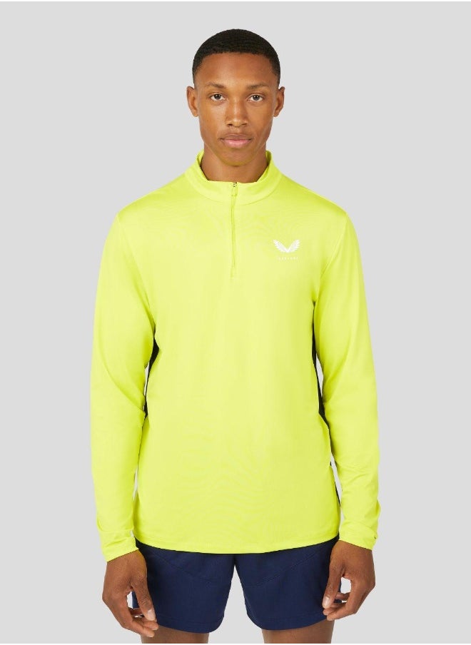 كاستور Men'S Colour Block 1/4 Zip - Citrus  - Image 1
