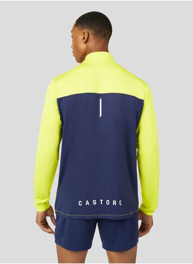 CASTORE Men'S Colour Block 1/4 Zip - Citrus