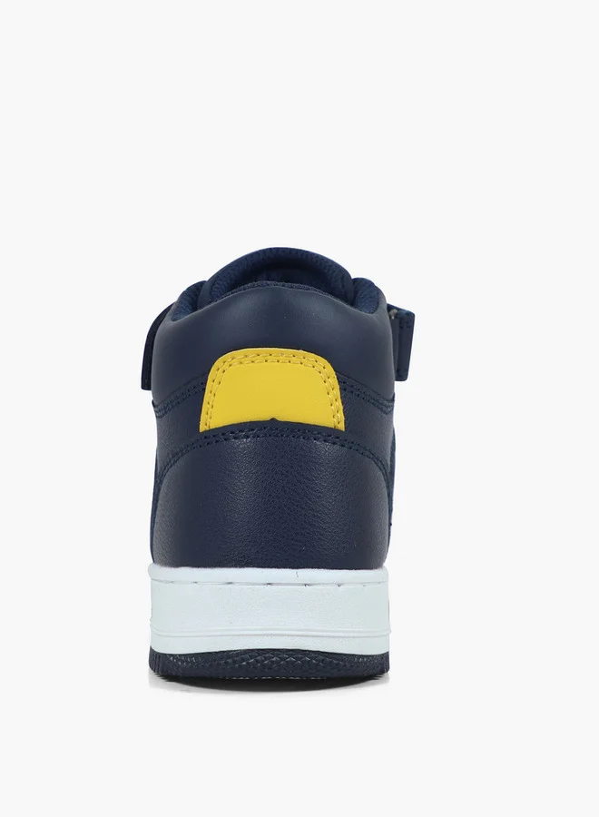 GAP Boys' BOSTON MID High Top Sneakers with Hook and Loop Closure - GPK5217140923