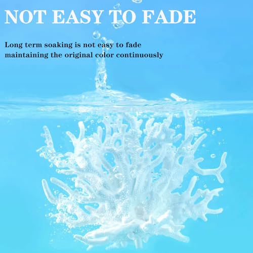 Besimple Artificial Aquarium Coral Ornament Plastic Fish Tank Plants Decoration for Aquarium Landscape (White) - Image 4