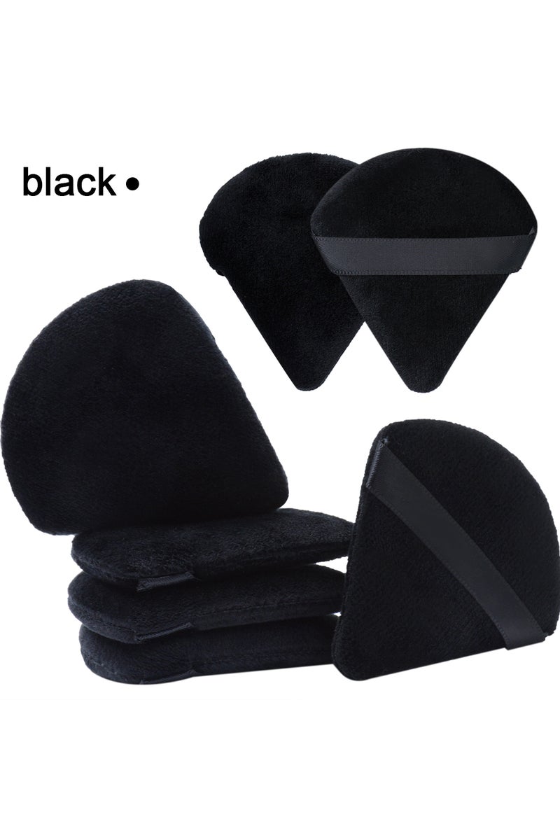 erorex 7pcs black triangle 7Pcs Triangel Makeup Powder Puff Soft Velvet Cosmetic Sponges For Contouring, Ey