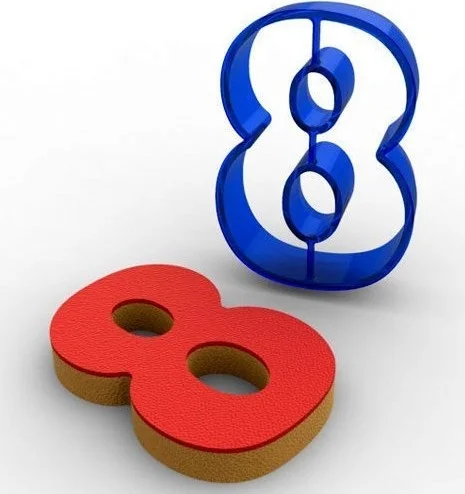 Hobs Eight 8 Number Cookie Molds
