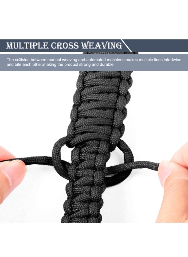 kunshao 2 PCS Car Door Limiting Straps with Holes, Heavy-Duty Durable Fabric Automotive Braided Decoration Straps Accessories Compatible with Jeep Wrangler CJ YJ TJ JK JKU JL (Black) - Image 3