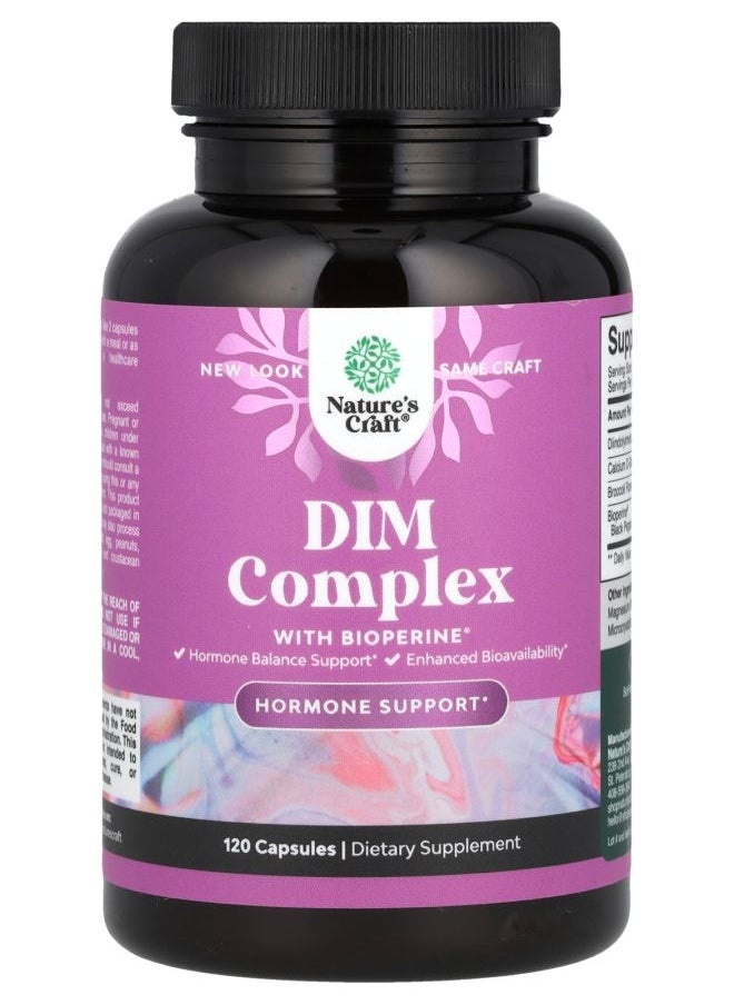Nature's Craft DIM Complex With BioPerine® 120 Capsules 
