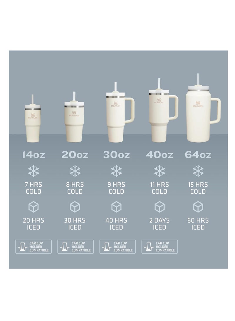 Stanley - Quencher H2.0 FlowState Stainless Steel Vacuum Insulated Tumbler with Lid and Straw for Water, Iced Tea or Coffee, Smoothie and More, 40 oz - Image 1