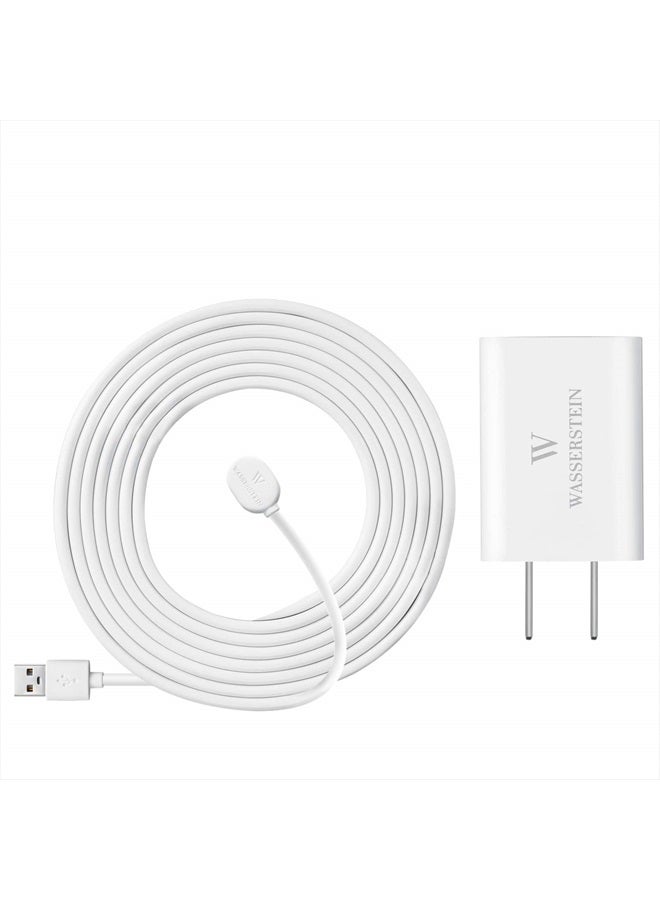 Wasserstein 6ft/1.8m Weatherproof Outdoor Charging Cable with Quick Charge Adapter Compatible with Arlo Ultra/Ultra 2/Pro 3/Pro 4/Pro 5s (White) (NOT Compatible with Arlo Essential Spotlight) - Image 5
