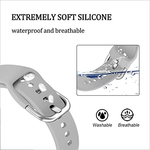 HUMBLE Silicone 19mm Replacement Band Strap with Metal Buckle Compatible with Noise Colorfit Pro 2, Storm Smart Watch & Watches with 19mm Lugs (Grey) - Image 3