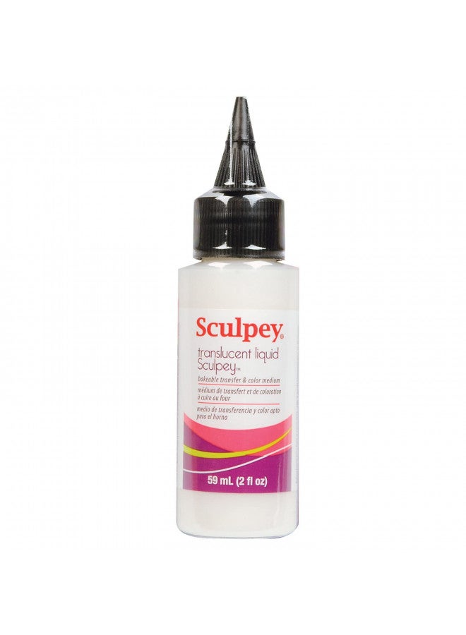 Polyform Liquid Sculpey Liquid Polymer Oven-Bake Clay, Translucent, 2 oz. bottle, Great for jewelry, holiday, DIY, mixed media, window clings, home décor and more! Great for beginners to artists!  - Image 2