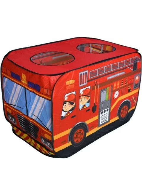 Fire Engine Bus Play Tent，The Foldable