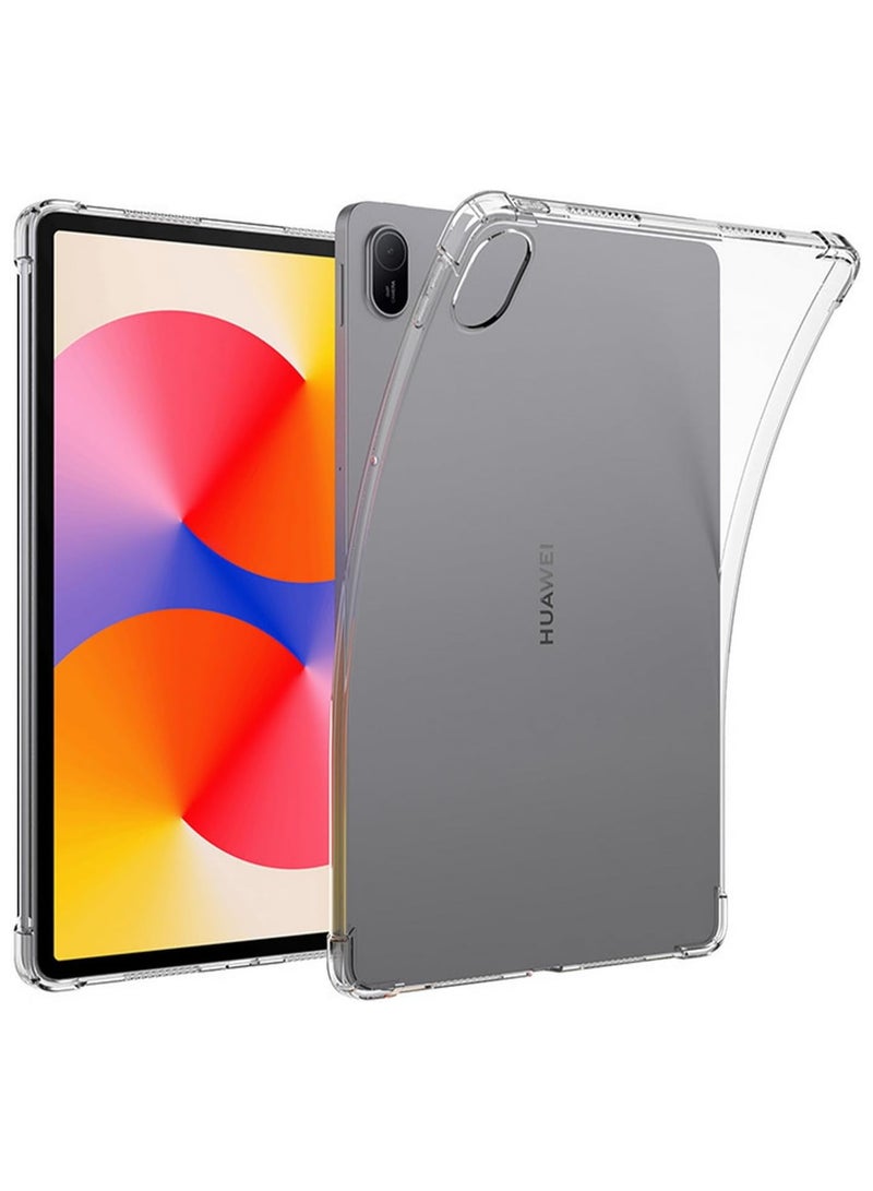 Case for Huawei MatePad SE 11 inch Released 2024, Shockproof Impact Resistant Flexible Cover, Anti-Scratch Transparent Clear TPU Protective Shell -Clear - Image 1