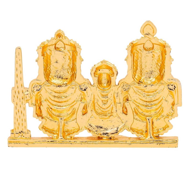 GCT Lord Jagannath, Balabhadra, Subhadra Idol with Sudarshan Chakra Statue (B-188) Color Metal Statue for Home Décor Car Dashboard Mandir Pooja Murti Temple Puja Office Table Showpiece - Image 5