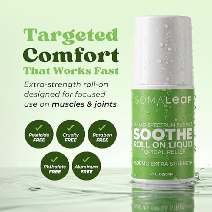 Hemp Oil Soothe Roll-On - Less Diluted Natural 1500 MG Extra Strength - More Hemp Oil in Every Roll - Natural Comfort for Muscles, Hips, Joints, Neck, Back, Elbows, Fingers, Hands, and Knees - Image 2