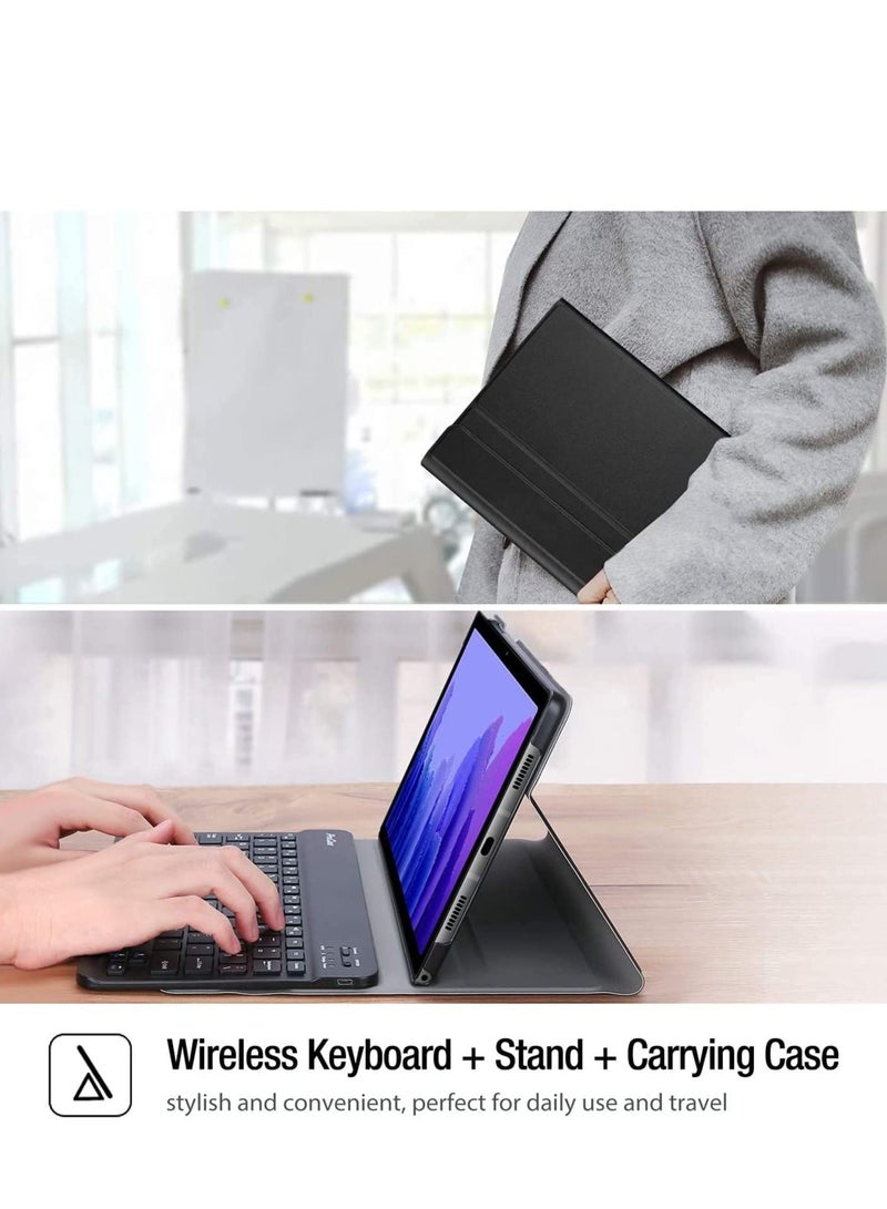 Keyboard Case for Galaxy Tab A7 10.4” (T500 T505 T507) 2020, Slim Shell Cover with Magnetically Detachable Wireless Keyboard for Galaxy Tab A7 10.4-Inch (SM-T500 T505 T505N T507) 2020  - Image 3