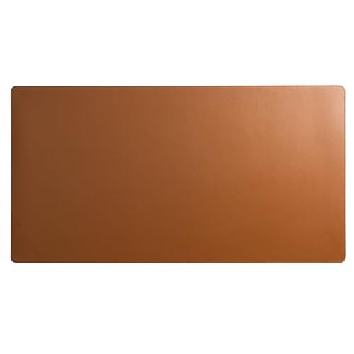 DailyObjects Reversible Desk Matte Sand Premium Vegan Leather Desk Mat|Anti-Skid|Anti-Slip|85 * 45cm|Spread Turf Desk/Laptop Mat for Work from Home/Gaming- Extended Mouse pad and Keyboard Desk-Tan - Image 4
