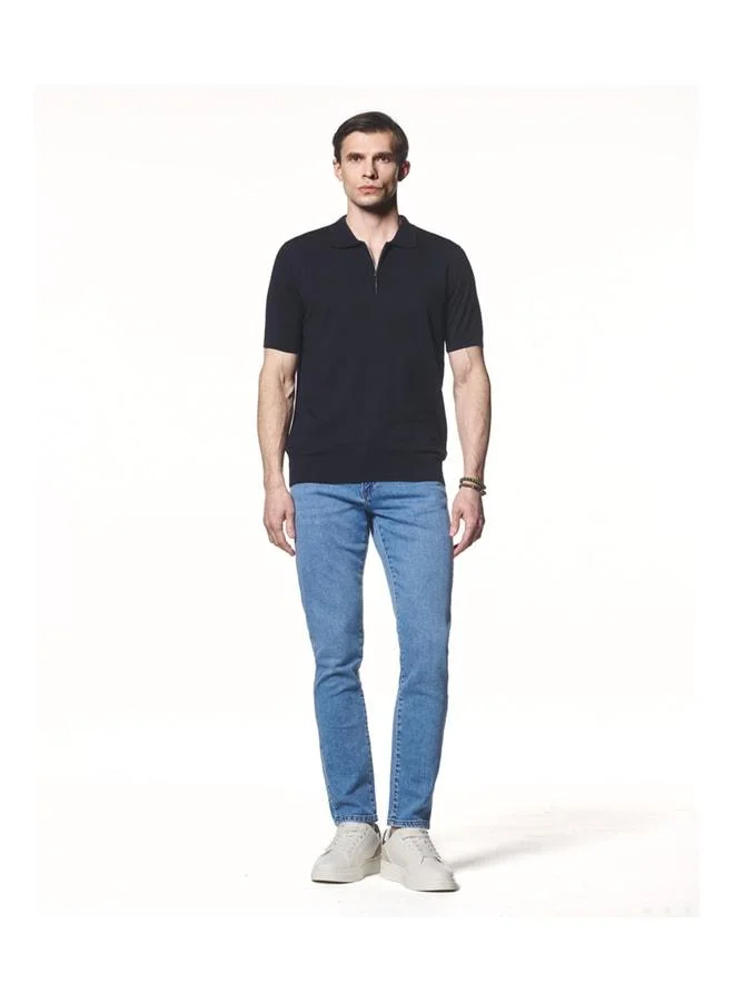Polo Collar T-Shirt.