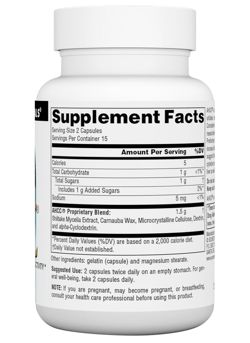Source Naturals - Source Naturals Ahcc 750 Mg Capsule 30 Count - Image 1