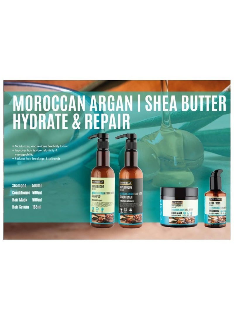 CORNELLS Super Food For Hair Moroccan Argan Shea Butter Conditioner Strengthens And Restore Sulfate And Paraben Free - Image 2