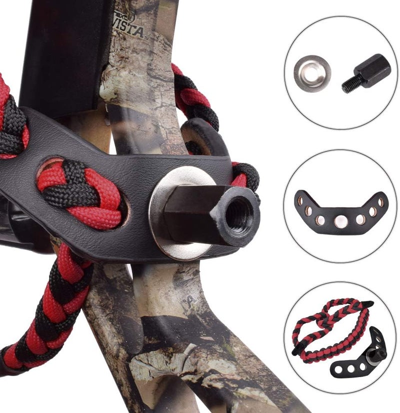 Yls Bow Slings Archery Wrist Sling Compound Bow Easy Carry Adjustable for Hunting Shooting - Image 2