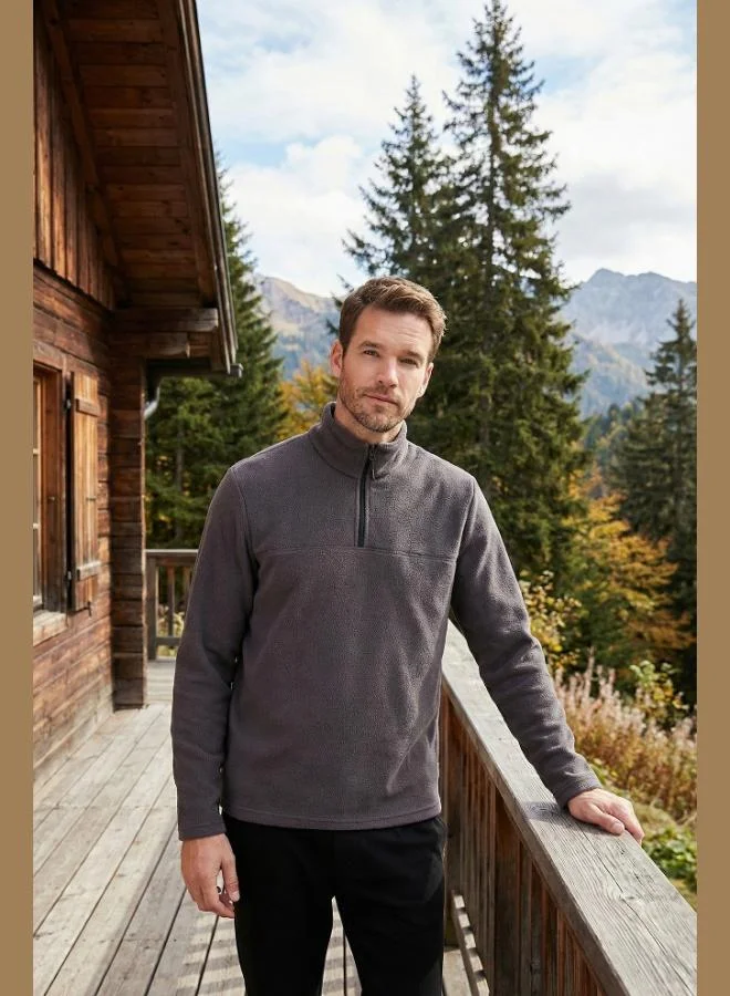 Buratti  Buratti Slim Fit Half Zipper Soft Textured Winter Polar Fleece Men's POLAR 59060011 for Men | Best Price UAE