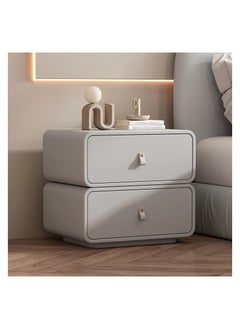 AWD Nightstand Bedside Table, Modern Bedside Table with Two Drawers, Solid Wood Nightstand, Side Table for Bedroom  - Image 1