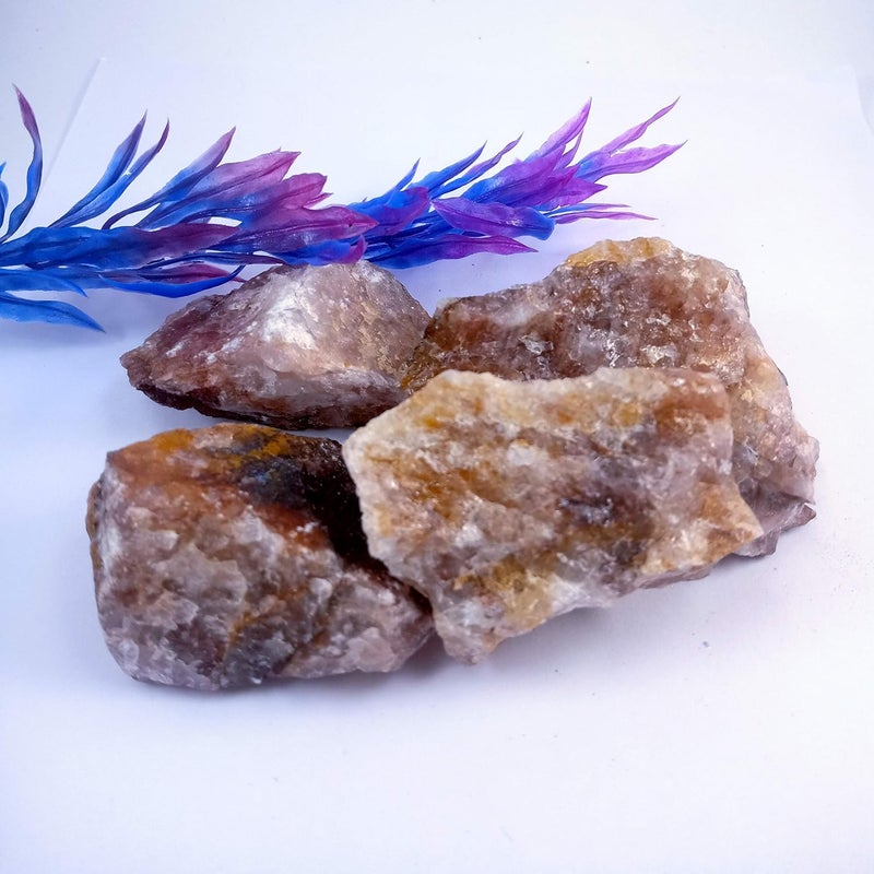 Rocksmins حجر كريستال خام 50 جرام أجات أمازونيت أميثيست كالسيت تشالcedوني فلوريت مريم غارنيت جاسبر كيانيت لابرادوريت أونيكس بايريت كوارتز كريستال وردي أحمر حليبي مدخن سيلينيت عين النمر وتورمالين - Image 2