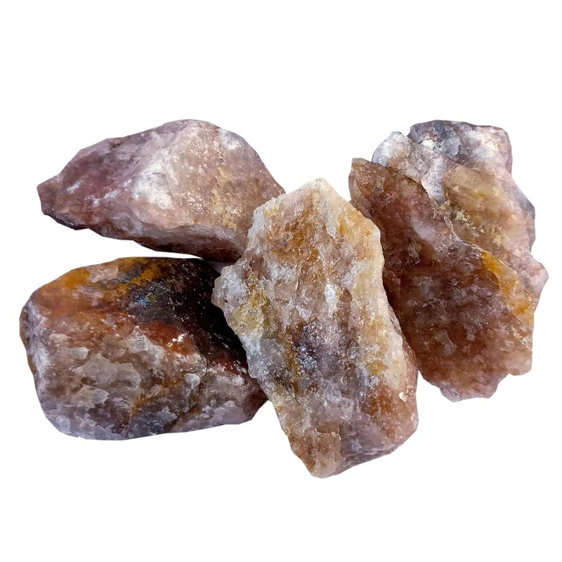 Rocksmins حجر كريستال خام 50 جرام أجات أمازونيت أميثيست كالسيت تشالcedوني فلوريت مريم غارنيت جاسبر كيانيت لابرادوريت أونيكس بايريت كوارتز كريستال وردي أحمر حليبي مدخن سيلينيت عين النمر وتورمالين - Image 1