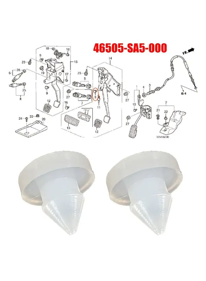 10Pcs Brake Light Switch Stopper for Honda Acura CRV CRX Pedal Pad - Image 5