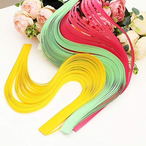 QTLCOHD 35 Colors 4200 Strips Paper Quilling Strips Set Width 5mm Length 54cm Quilling Art Strips for DIY Craft - Image 2
