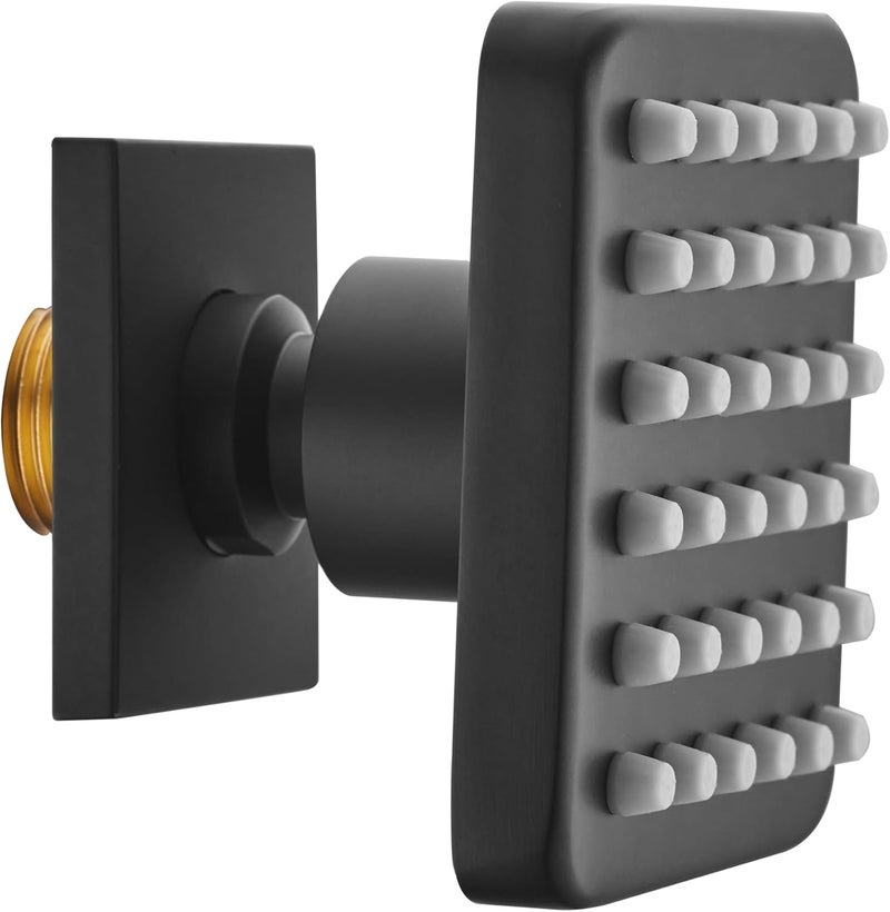 orhemus 3 inch Big Stainless Steel Body Spray Shower Jet - High Pressure Massage Side Sprayer Spa System Shower Set Adjustable Wall Mounted, Square Matte Black Finish - Image 2