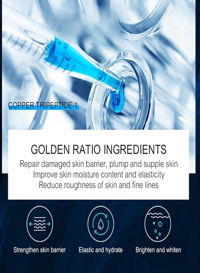 OKADY مجموعة بيكاي من الببتيد النحاسي الأزرق 12 قطعة/ نحاس أزرق، تيتانيوم، حمض الهيالورونيك، أسيتيل هيكساببتيد-8 مجموعة العناية بالبشرة بحجم كامل - Image 4