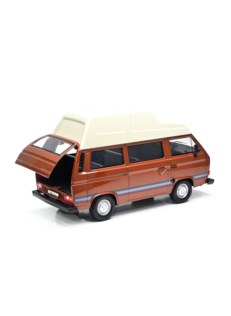 Motormax 1:24 Volkswagen T3 Camper Van Die-Cast Model – Classic VW Bus Collectible - Image 3