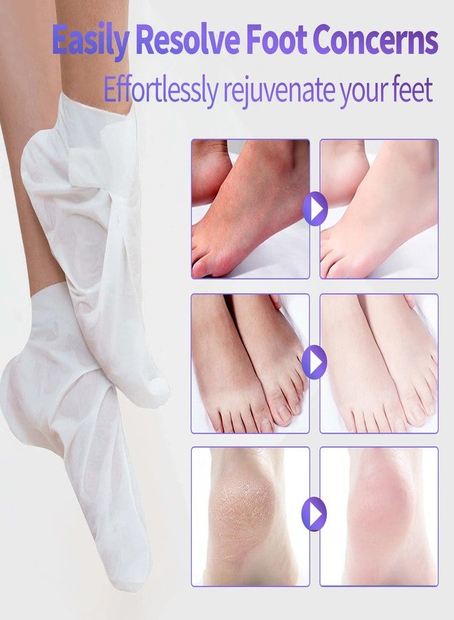 Cristalbox 5 Pack Moisturizing Foot Mask,Hydrating Foot Masks for Dry Cracked Feet,Moisturizing Socks Dry Skin Moisturizer for Soft and Smooth Touch Feet,Foot Care Spa Gifts for Women Men Mothers Day Gifts - Image 4