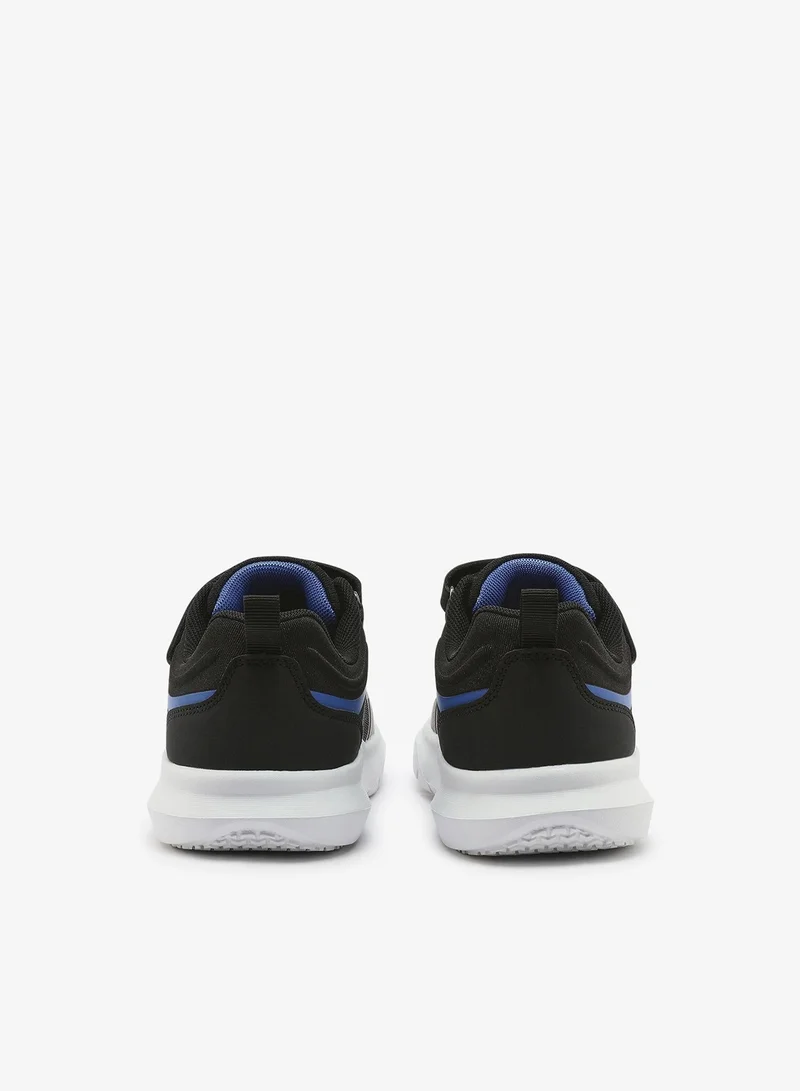 U.S. Polo Assn. black Kids Black Low-Top Casual Sneakers with Velcro Strap - Sleek Everyday Style and Comfort for Effortless Wear for Kids | Best Price UAE