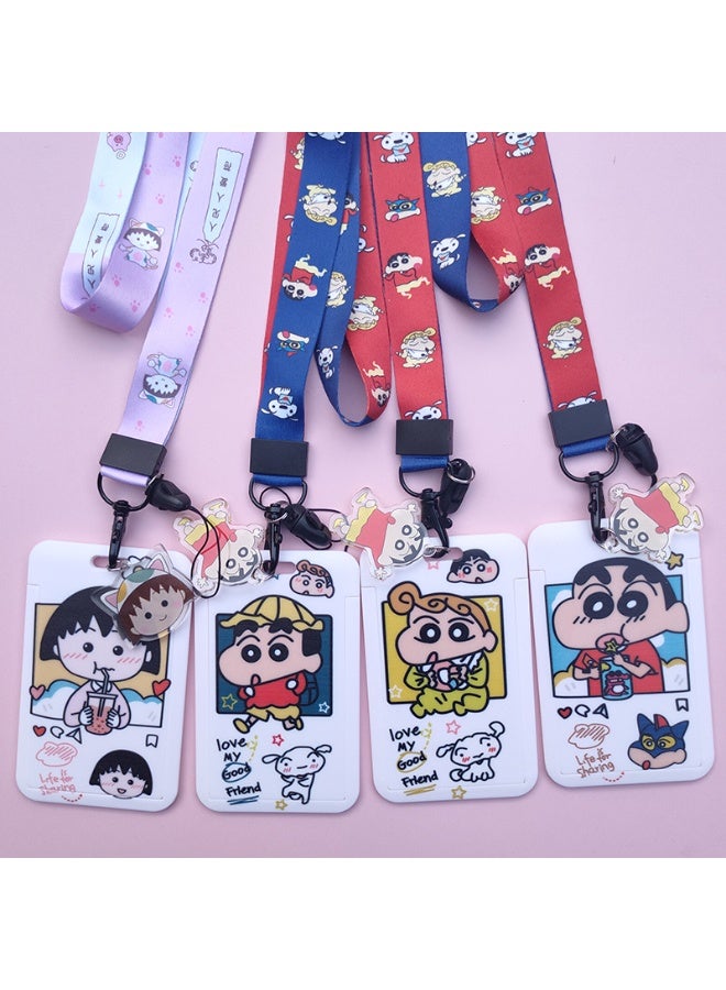 NIBEMINENT 1 - Piece Shin-Soumako Kpop Photo Card Holder Pendant Key Chain ID Badge Holder ID Card Holder Photo Card Protector for School ID Office ID Access Card for Women Girls - Image 2