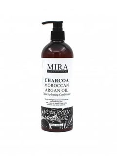 Mira Mira Argan and Charcoal Set for Protein and Keratin Treated Hair Care: Shampoo 500ml and Conditioner 500ml  - Image 3
