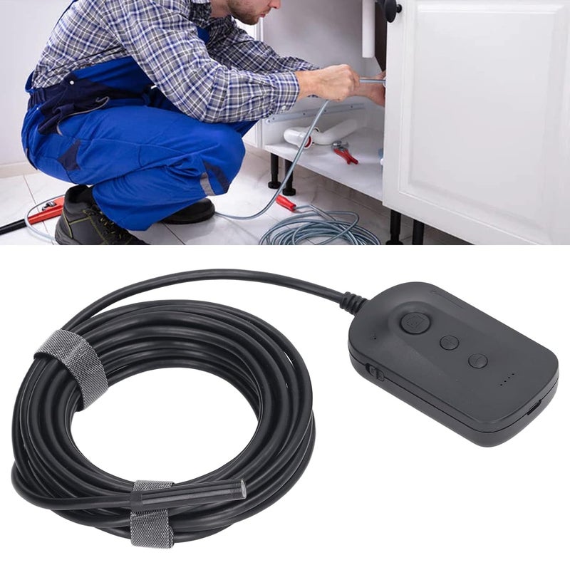 8mm IP67 Probe for Pipeline Maintenance and Automobile Repair - WiFi Endoscope Inspection Camera with 5MP Auto Focusing Lens - Digital Industrial Borescope, 6 Adjustable LEDs - Image 2